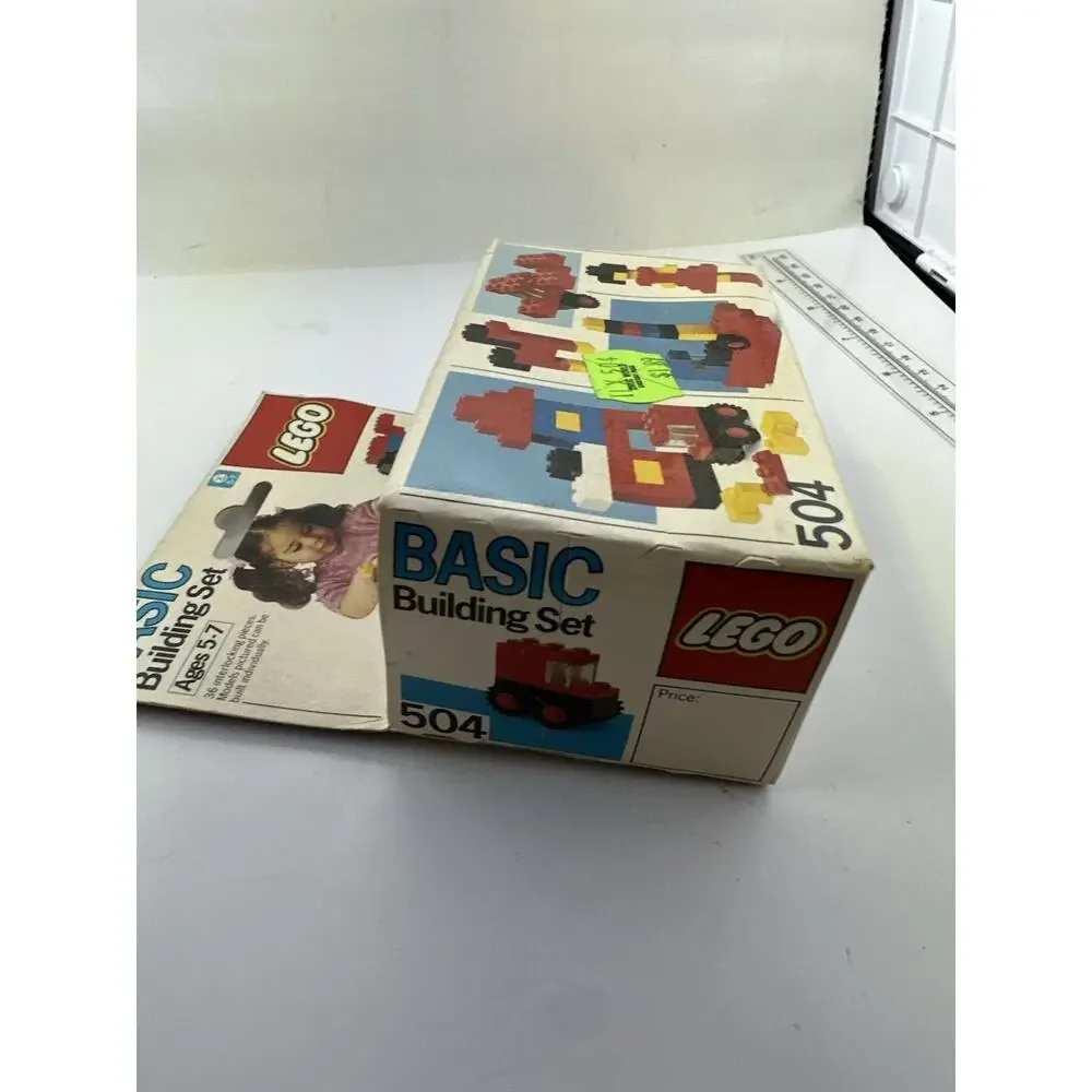 Vintage 1985 LEGO 504 Basic Building Set SEALED Rare Girl Box Art Variation